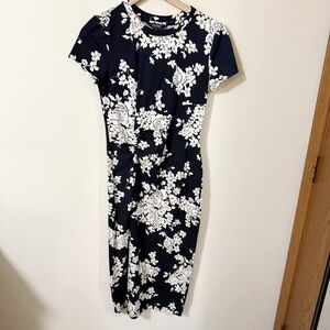 Lauren Ralph Lauren Womens Floral Sheath Long Dress Size Small Summer Beach